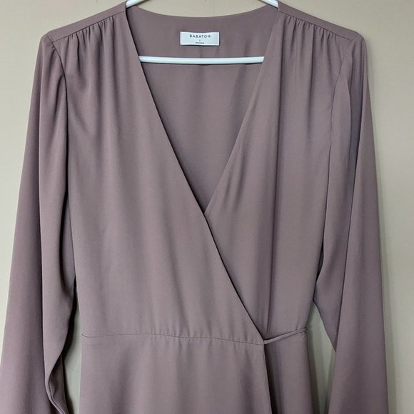 Aritzia Babaton Optima Dress in Shadow Mauve Size L - Picture 7 of 14